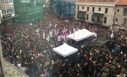 Manifestación feminista en Pontevedra