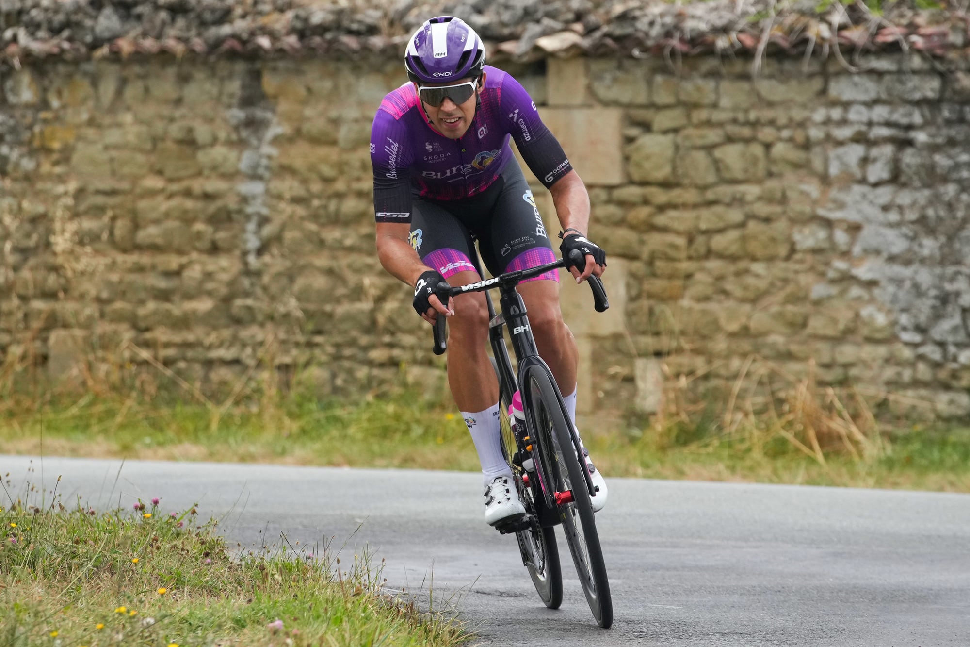 Ángel Fuentes en una de las carreras disputadas este año. / Foto: Xavier Pereyron / Sprint Cycling Agency©2024