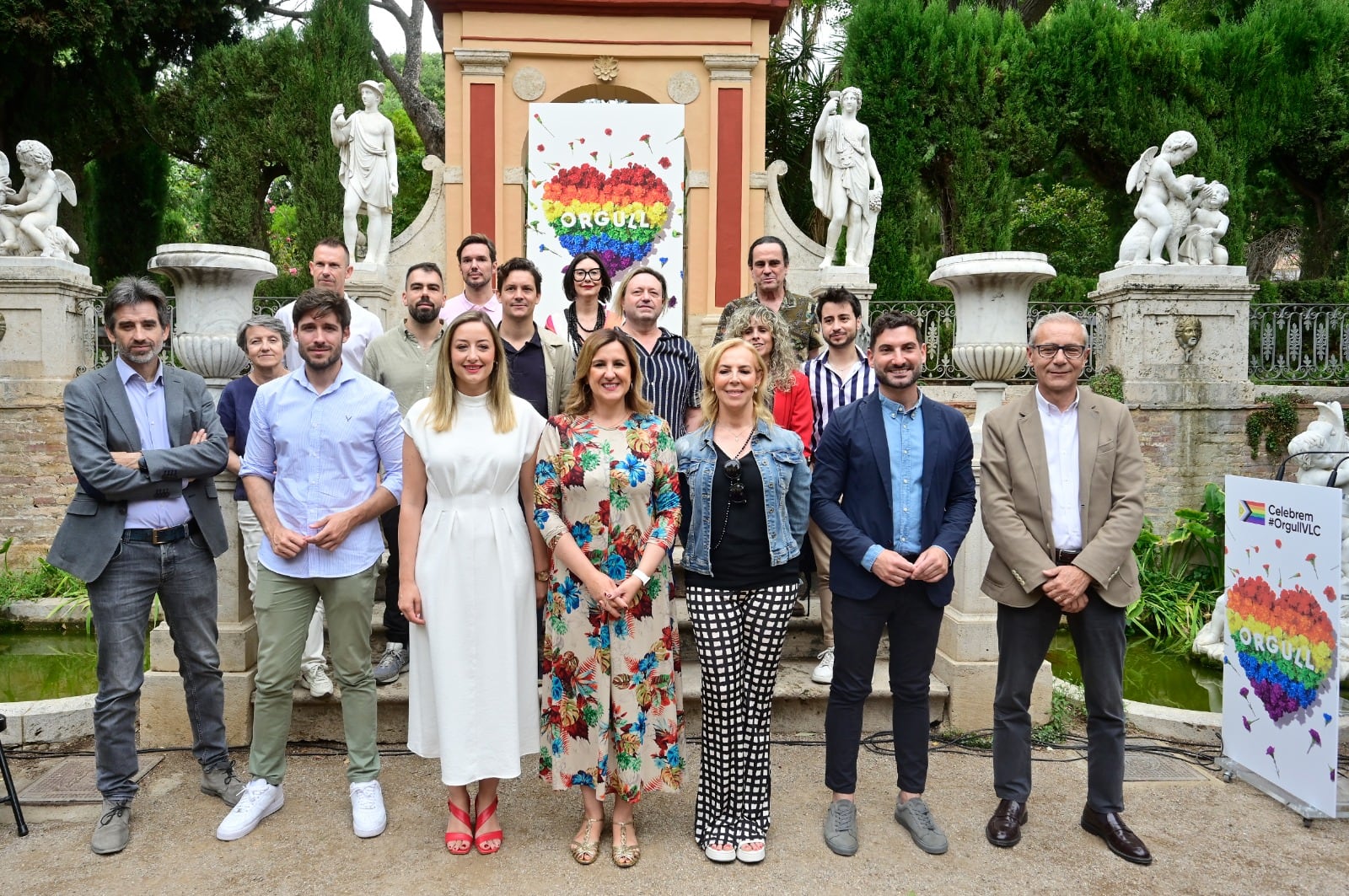 Presentación de los actos con motivo de la Fiesta del Orgullo en los Jardines de Monforte