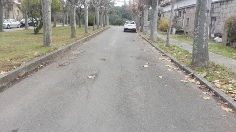 Calle del barrio de Compostilla