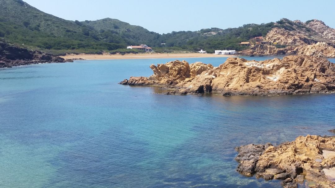 Cala Pregonda, en el norte de Menorca