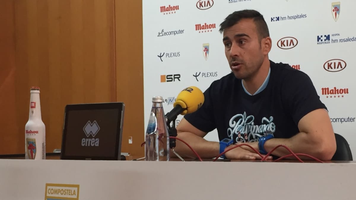 RUEDA DE PRENSA DE YAGO IGLESIAS PREVIA AL PARTIDO DE PLAY-OFF ANTE EL ALAVÉS B