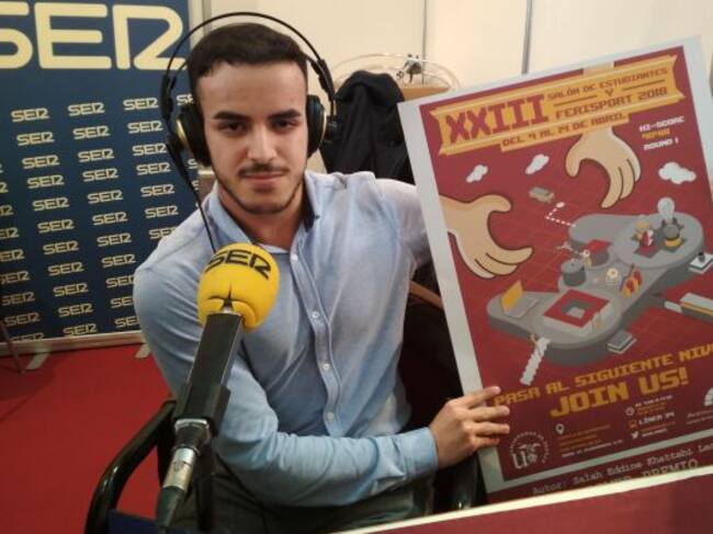 Salah Eddine Khattabi Lechham, estudiante y ganador del concurso del cartel