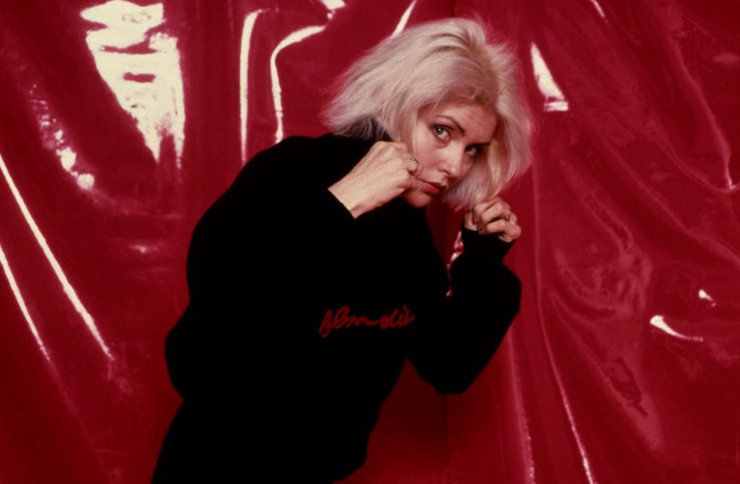 Debbie Harry durante una sesión de fotos en los 70.