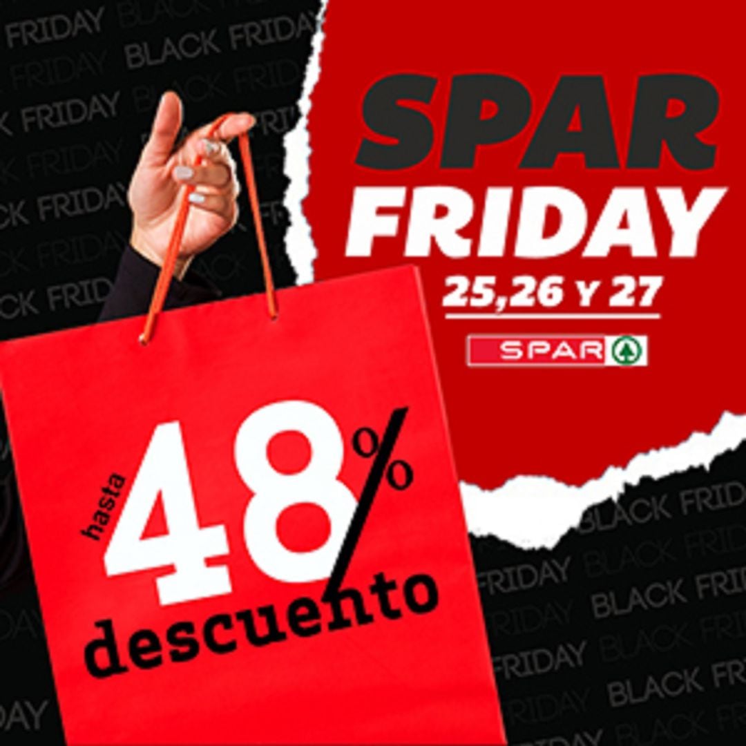 Cartel de los SPAR Friday.