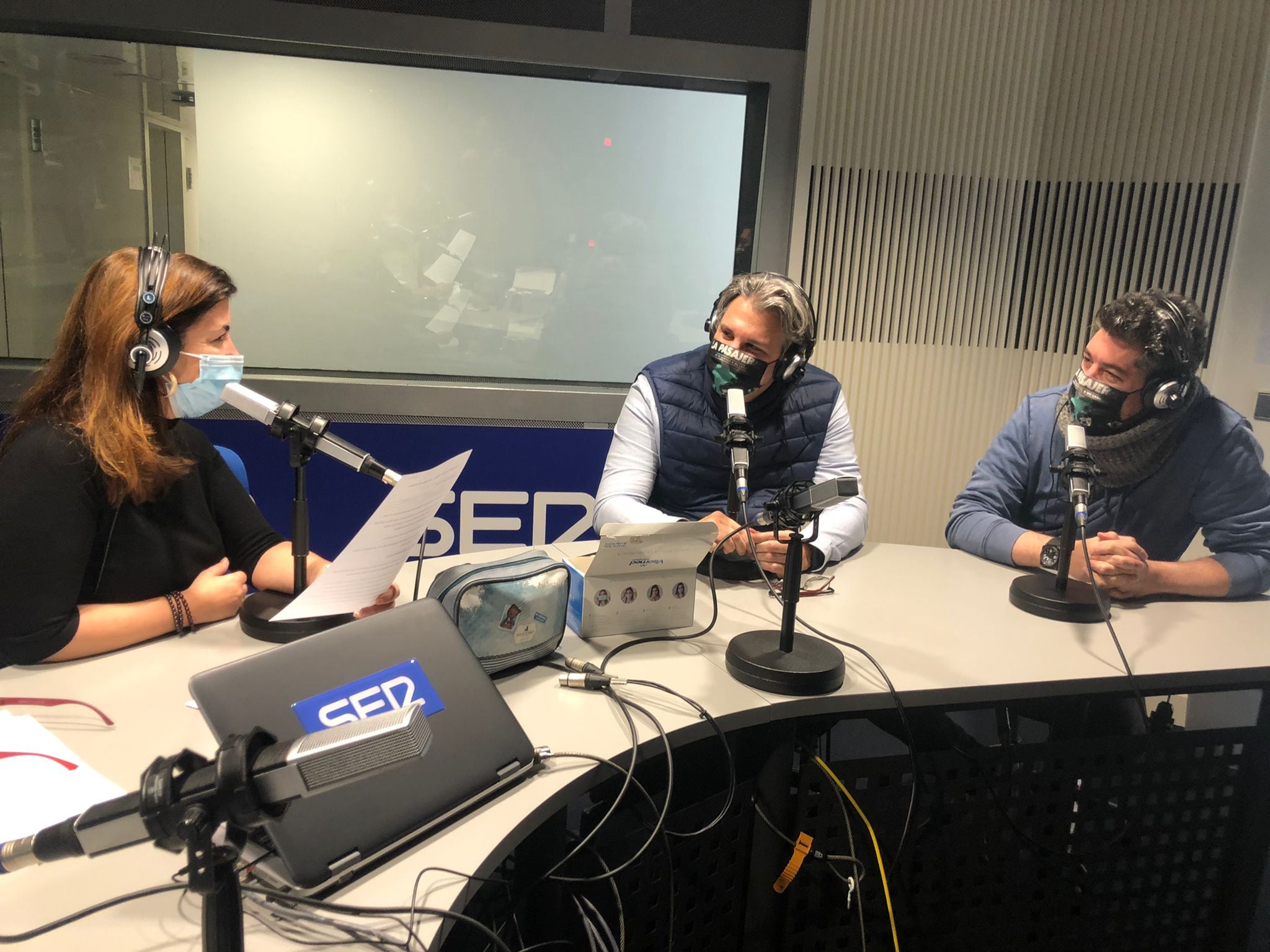 Raúl Cerezo y Fernando González Gómez, codirectores de &#039;La Pasajera&#039; durante su entrevista en Hoy por Hoy Madrid