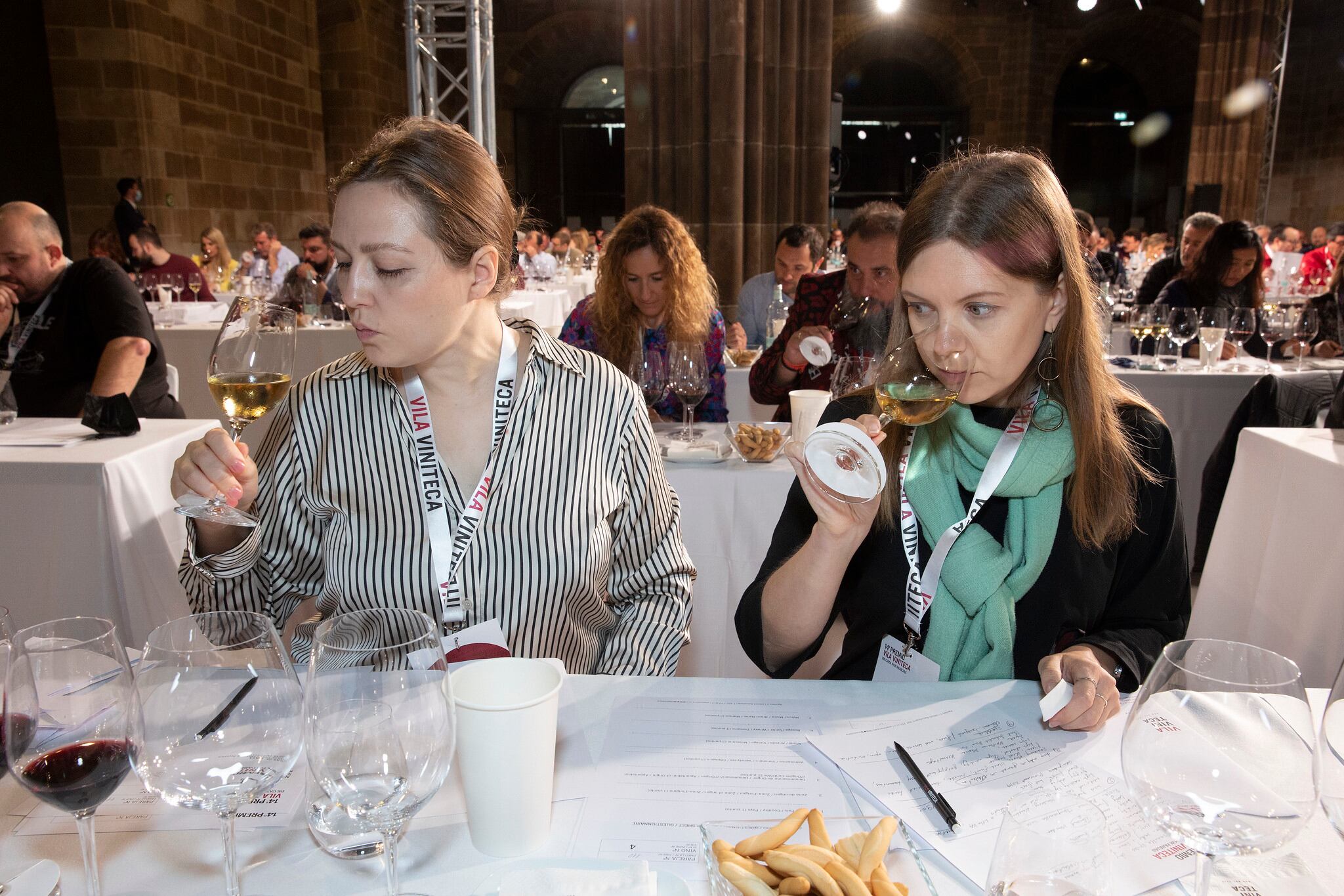 Una de las parejas del Premio Vila Viniteca de 2022, durante la fase clasificatoria.