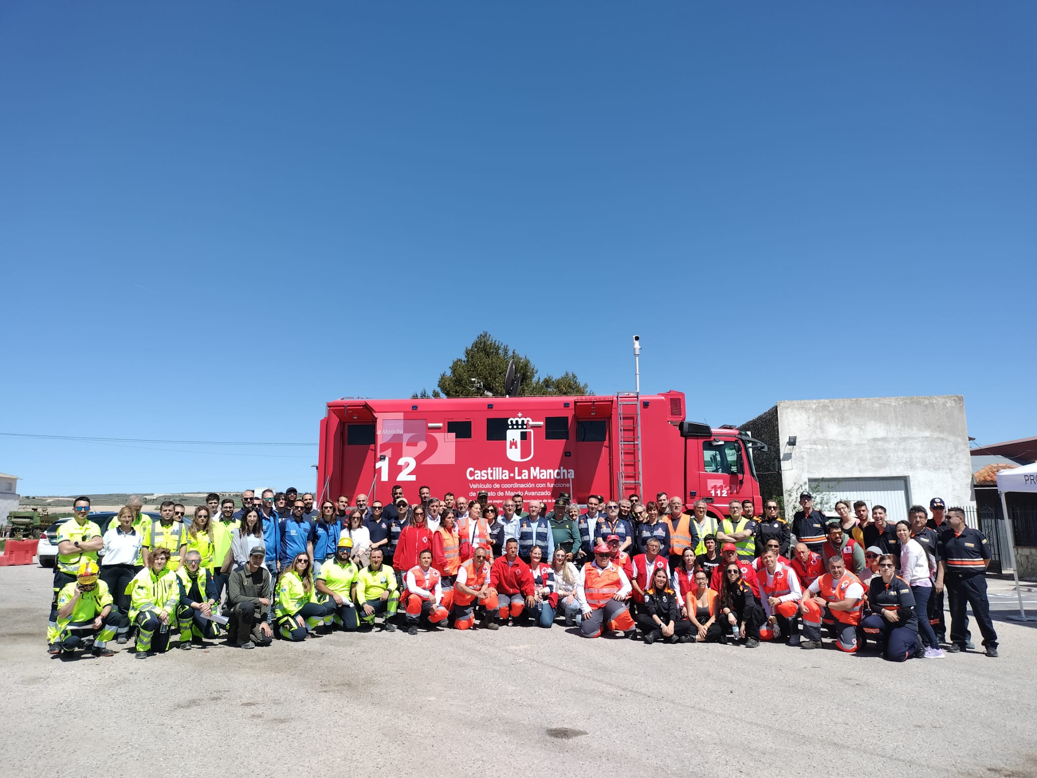 Simulacro de actuación ante emergencias por accidente con materias peligrosas en Montalbo (Cuenca)