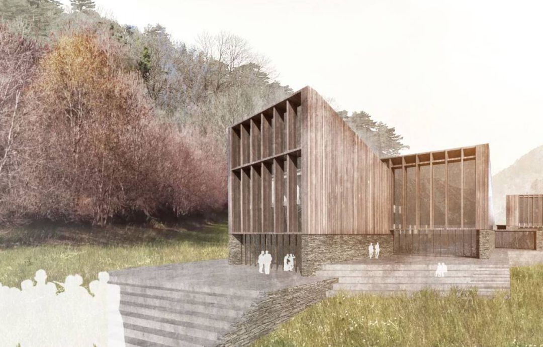 Imatge del projecte arquitectònic del Centre d'investigació en immunologia de Grífols a Ordino. La farmacèutica catalana i el Govern acorden no continuar amb el projecte.