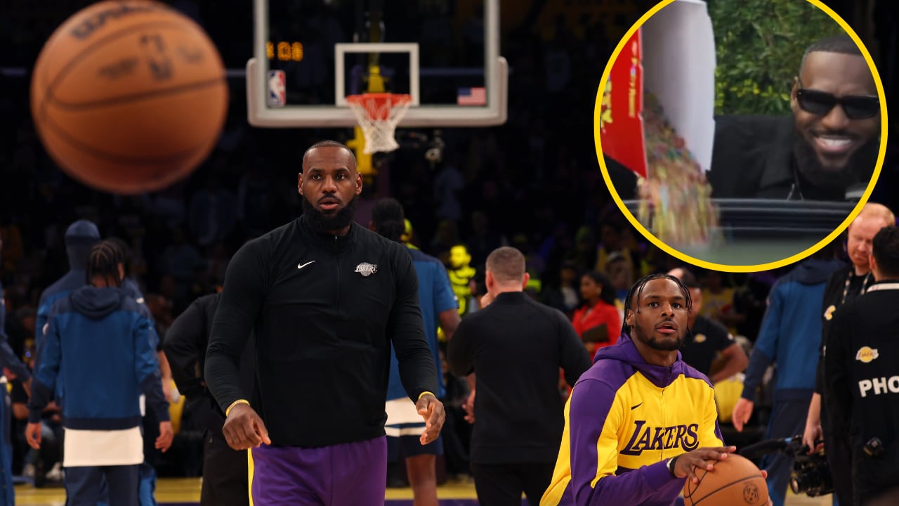 La novatada de Lebron James a su hijo Bronny antes de su debut oficial con los Lakers