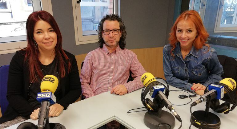 D'esquerra a dreta, Anna Costa, de Cromm; Amador Lara, de Institut de Bellesa Amador; i Desiré Mata, de Mata Campaña Perruquers.