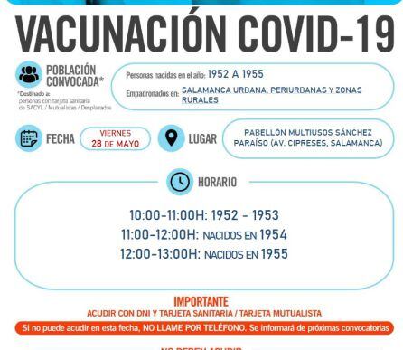 Información sobre la repesca en la vacunación de este viernes