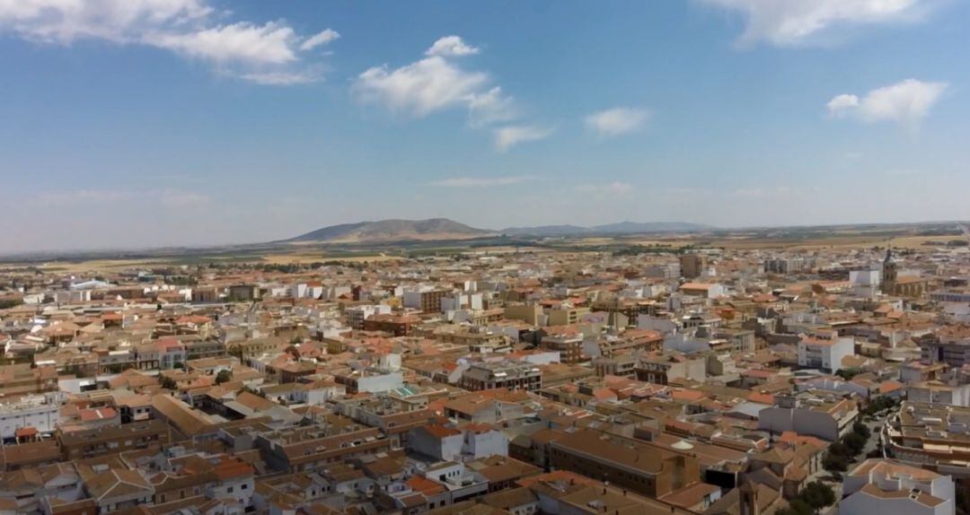 Imagen aérea de Valdepeñas 