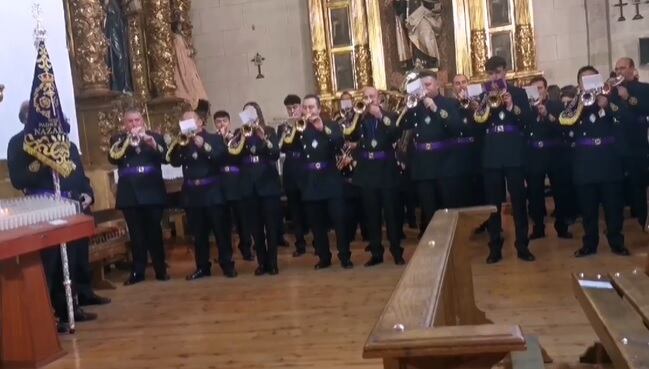 El reciente concierto de la banda de cornetas y tambores de la Cofradía de Nuestro Padre Jesús Nazareno de Peñafiel