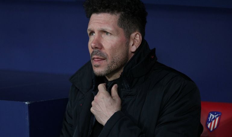 Diego Pablo Simeone, en el Atlético - Copenhague.