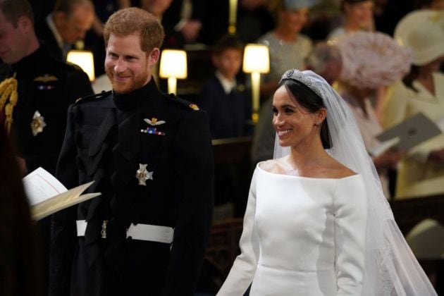 El &#039;sí, quiero&#039; del príncipe Harry y Meghan Markle, en imágenes. Todas las fotos de los momentos más románticos del enlace. Cómo se pusieron los anillos, los momentos más destacados...