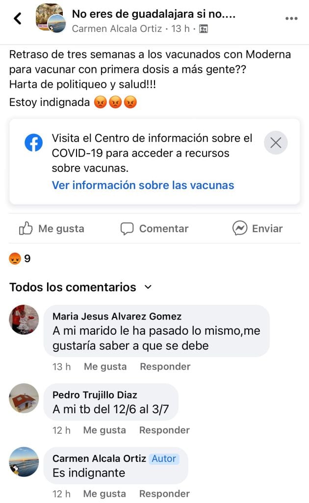 Grupo &#039;no eres de Guada si no...&#039; en Facebook