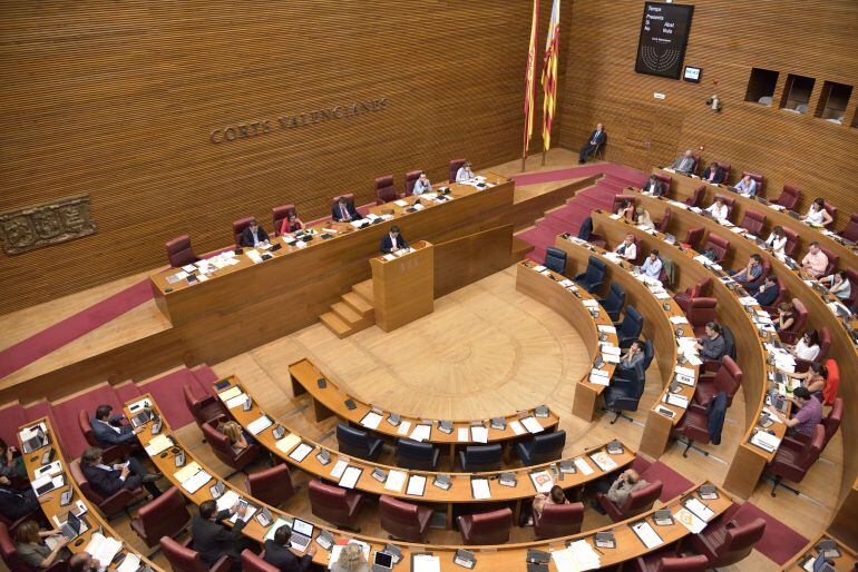 Imagen del pleno de les Corts