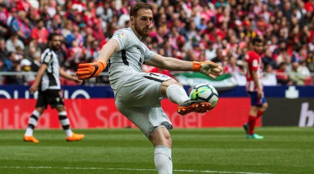 Jan Oblak, durante el partido de Liga ante el Levante de hace una semana