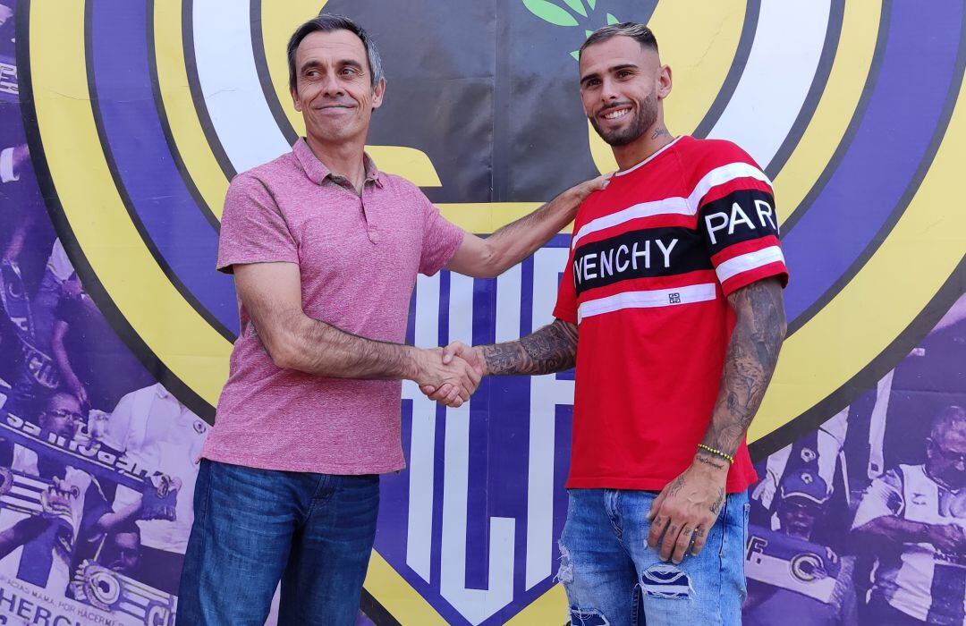 Elliot Gómez, junto a Carmelo del Pozo