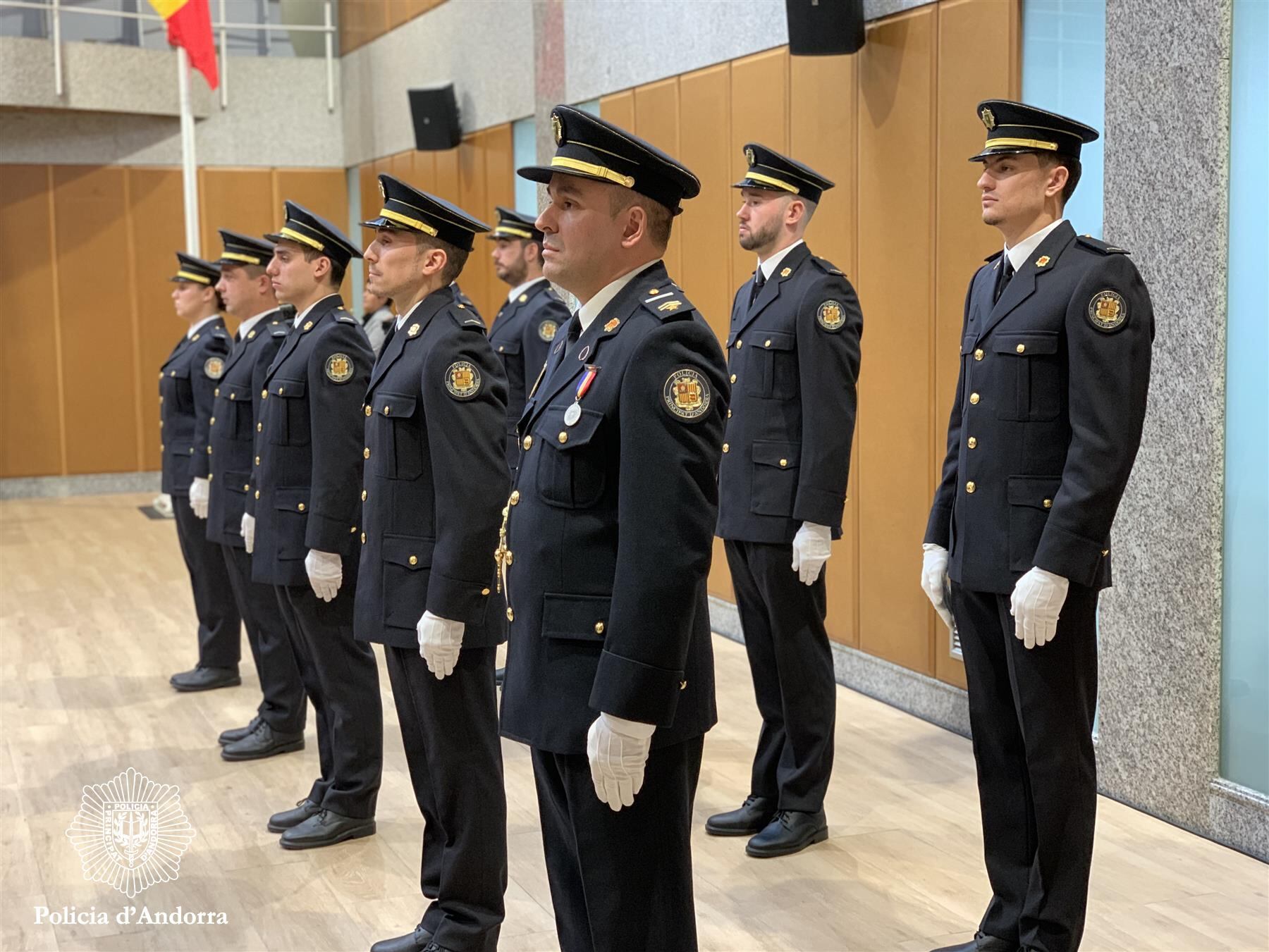 Acte de jurament de deu nous agents de Policia.