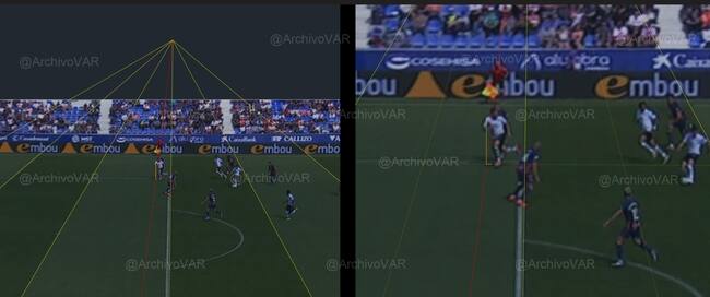 Archivo VAR publicaba estas imágenes sobre la acción del primer gol