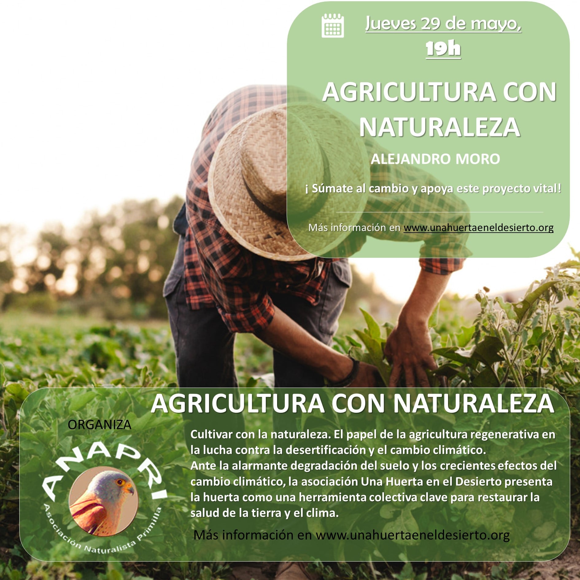 Colmenar Viejo aborda la agricultura regenerativa para luchar contra la desertificación y el cambio climático