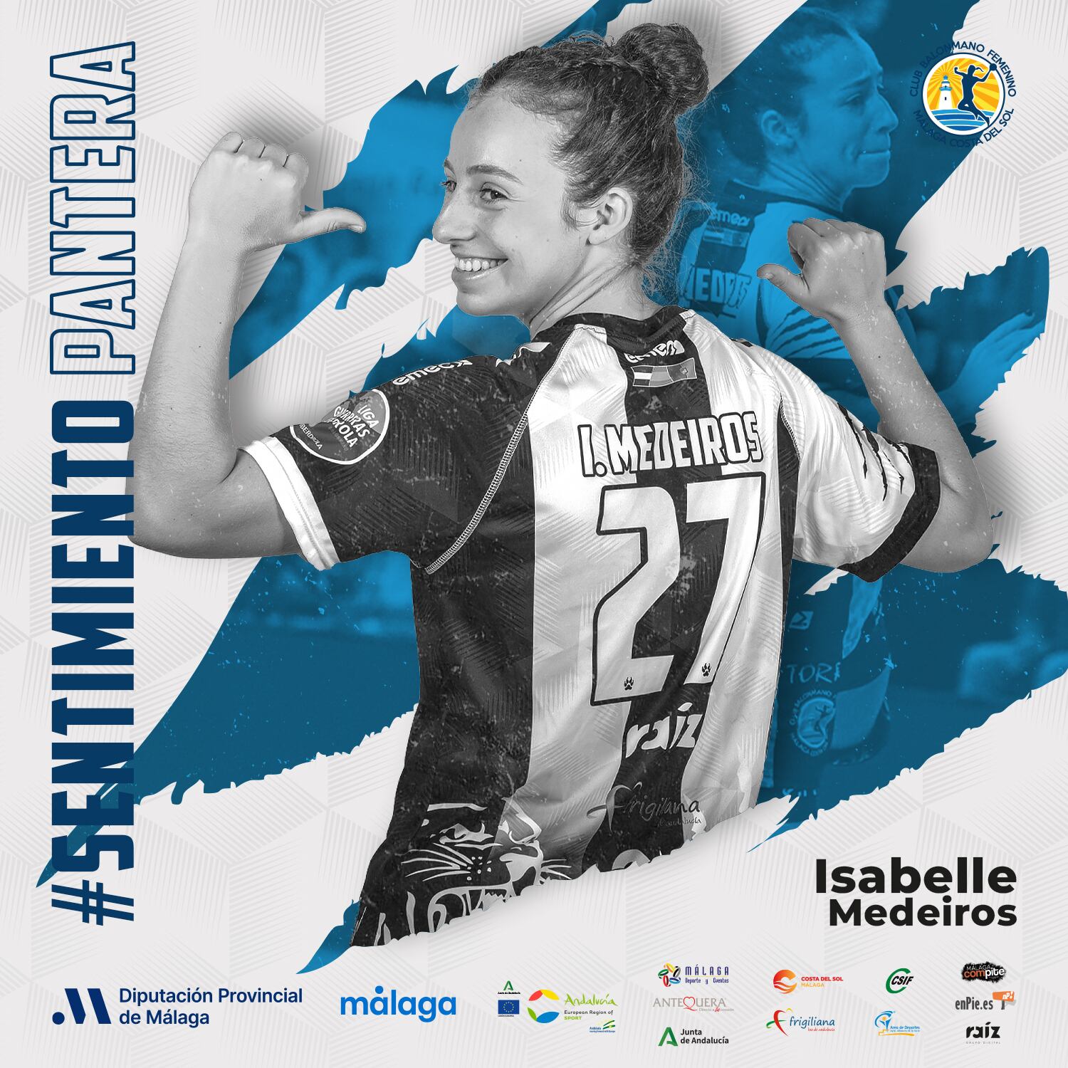 La extremo brasileña Isa Medeiros, seguirá una temporada más en el Costa del Sol