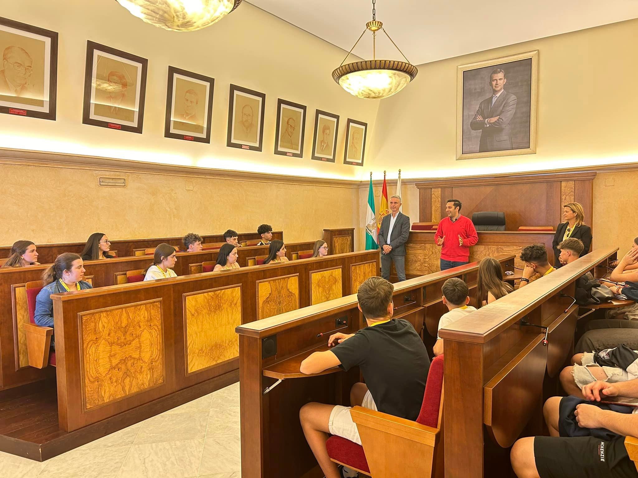 Andújar recibe a los estudiantes de Segovia y Ávila de intercambio en el IES Nuestra Señora de la Cabeza