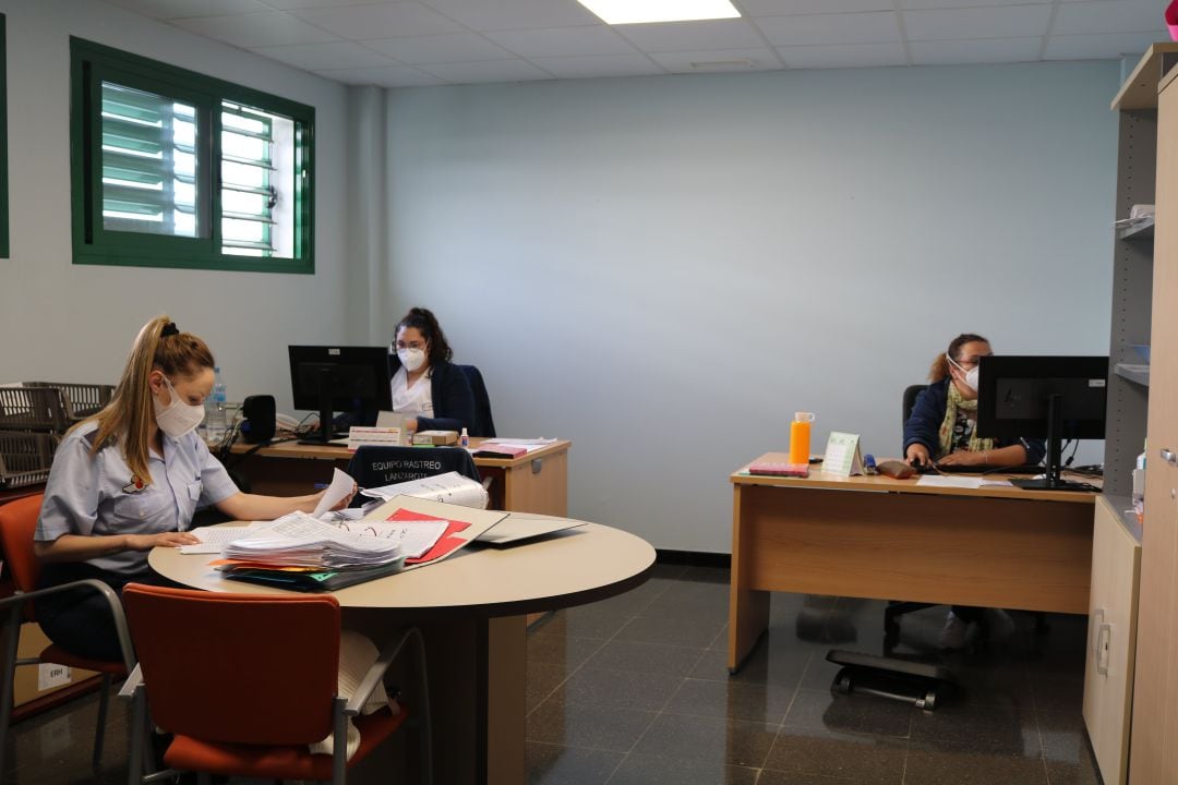 Integrantes del equipo de rastreo del hospital doctor José Molina Orosa de Arrecife.