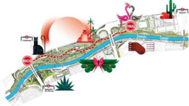 Plano del pasacalles de este sábado 22 de febrero en el Carnaval de Madrid 2020.