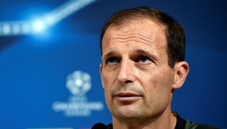 Massimiliano Allegri, durante su última comparecencia ante los medios