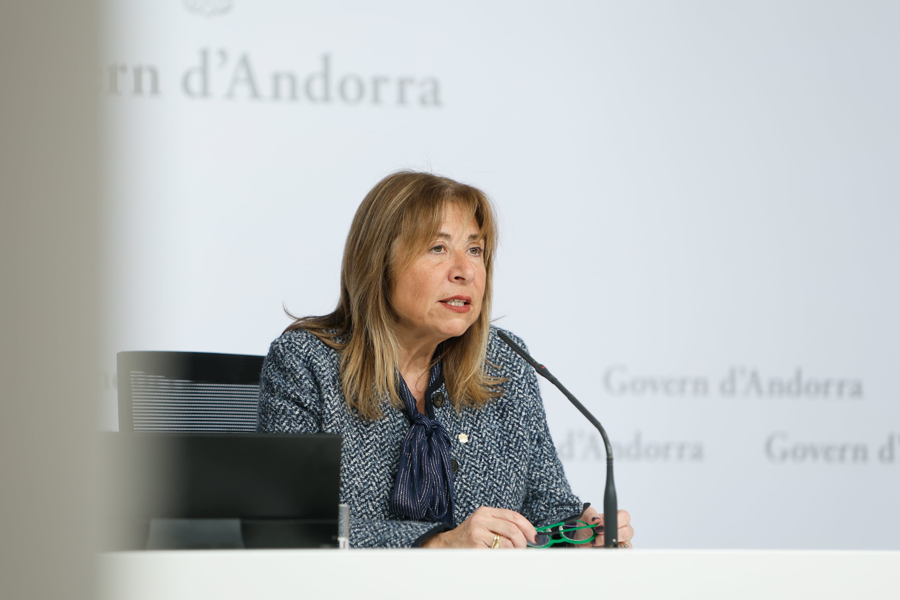 La ministra de Presidència, Conxita Marsol, ha exercit la responsabilitat de Portaveu del Govern