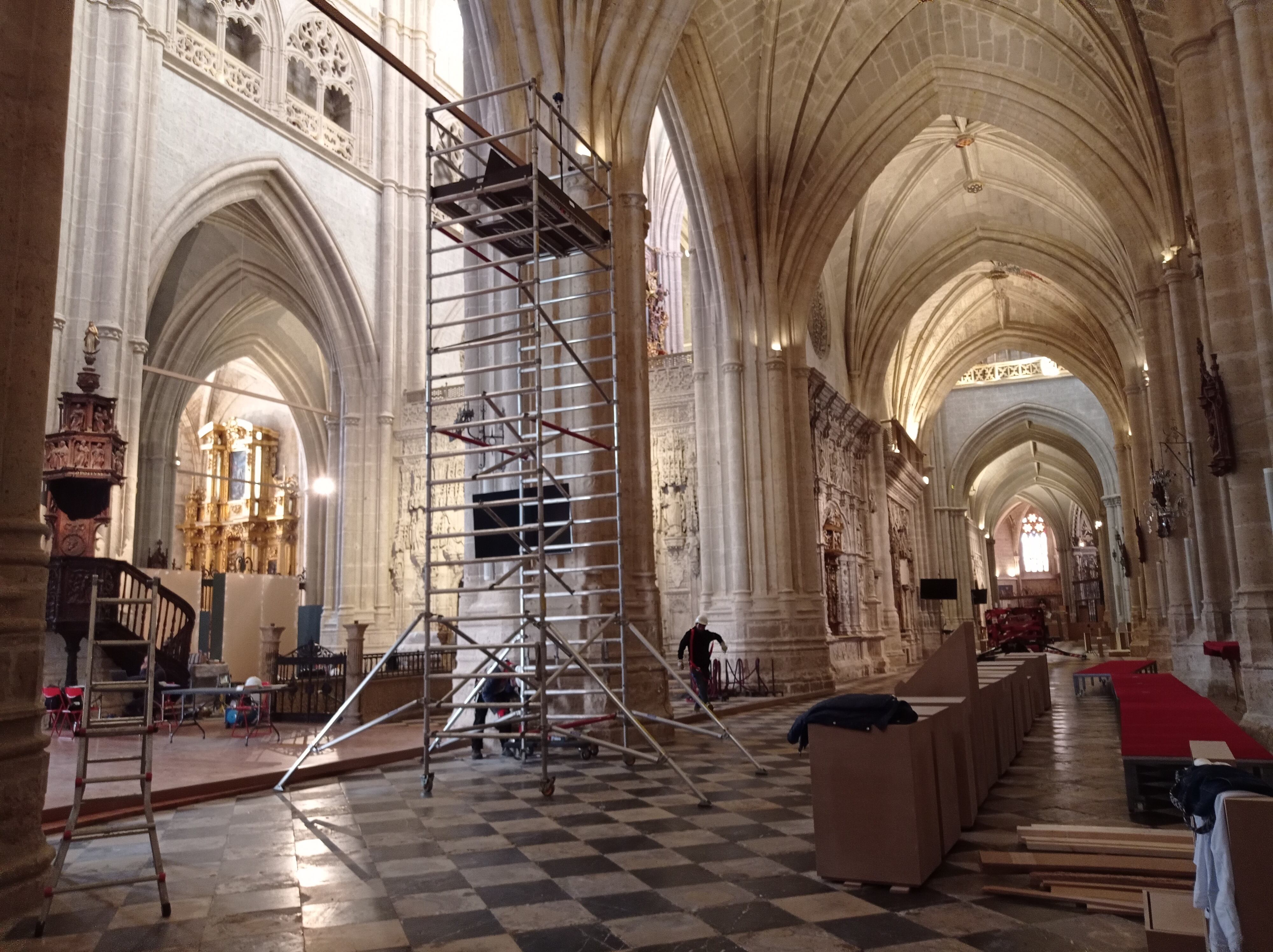 Estado de las obras de adecuación de la Catedral de Palencia