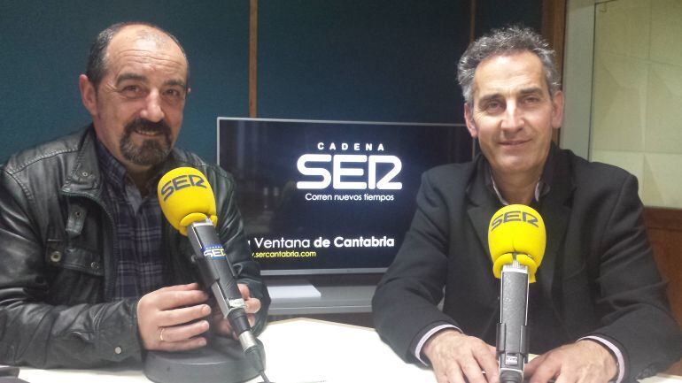 En el estudio de la Ventana Rafael Pérez Tezanos y José Angel San Martín