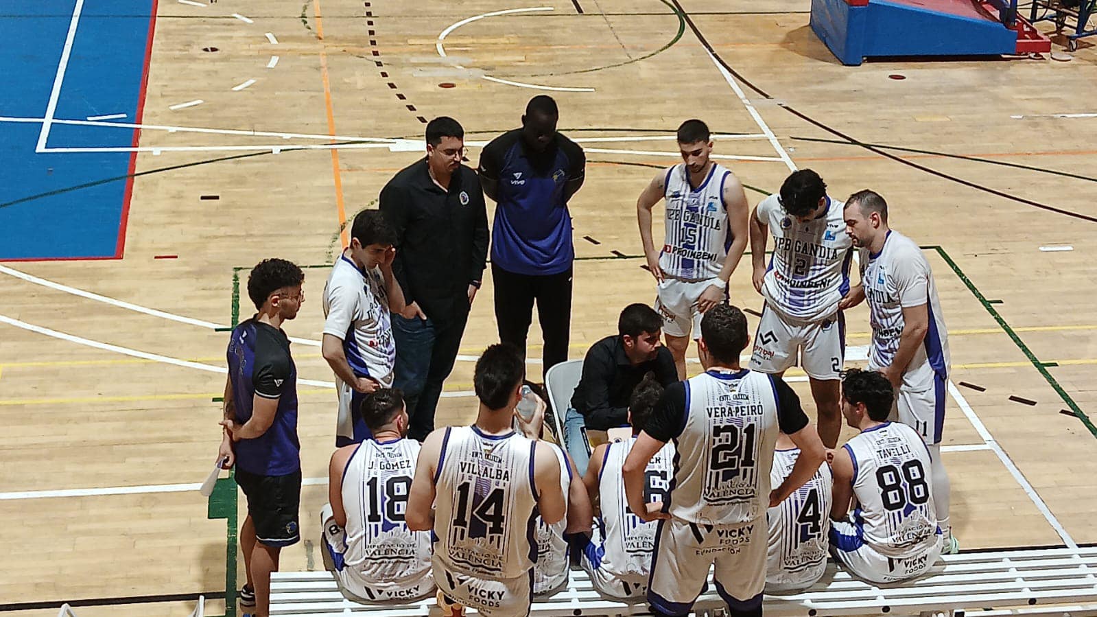 Tiempo muerto del último partido del UpB Gandia