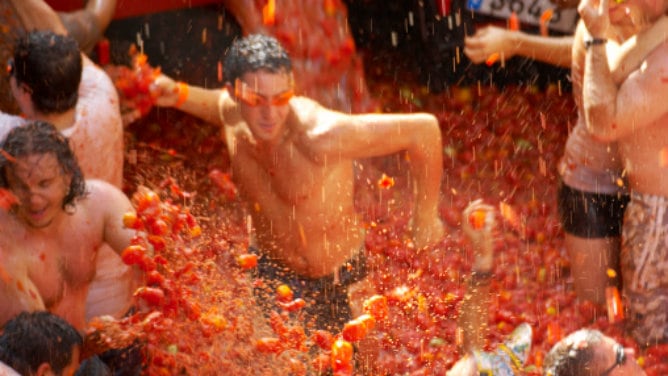 Fiesta de la Tomatina en Buñol (Valencia)