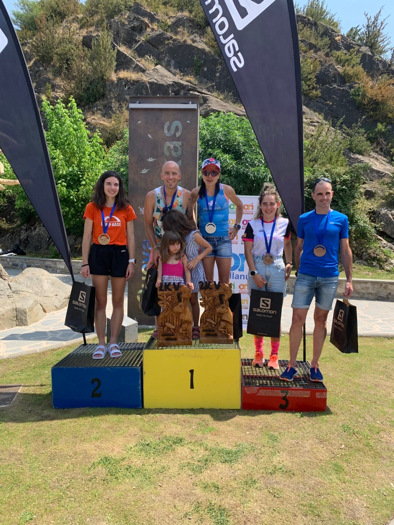 Podio de la 2KV de Villanua