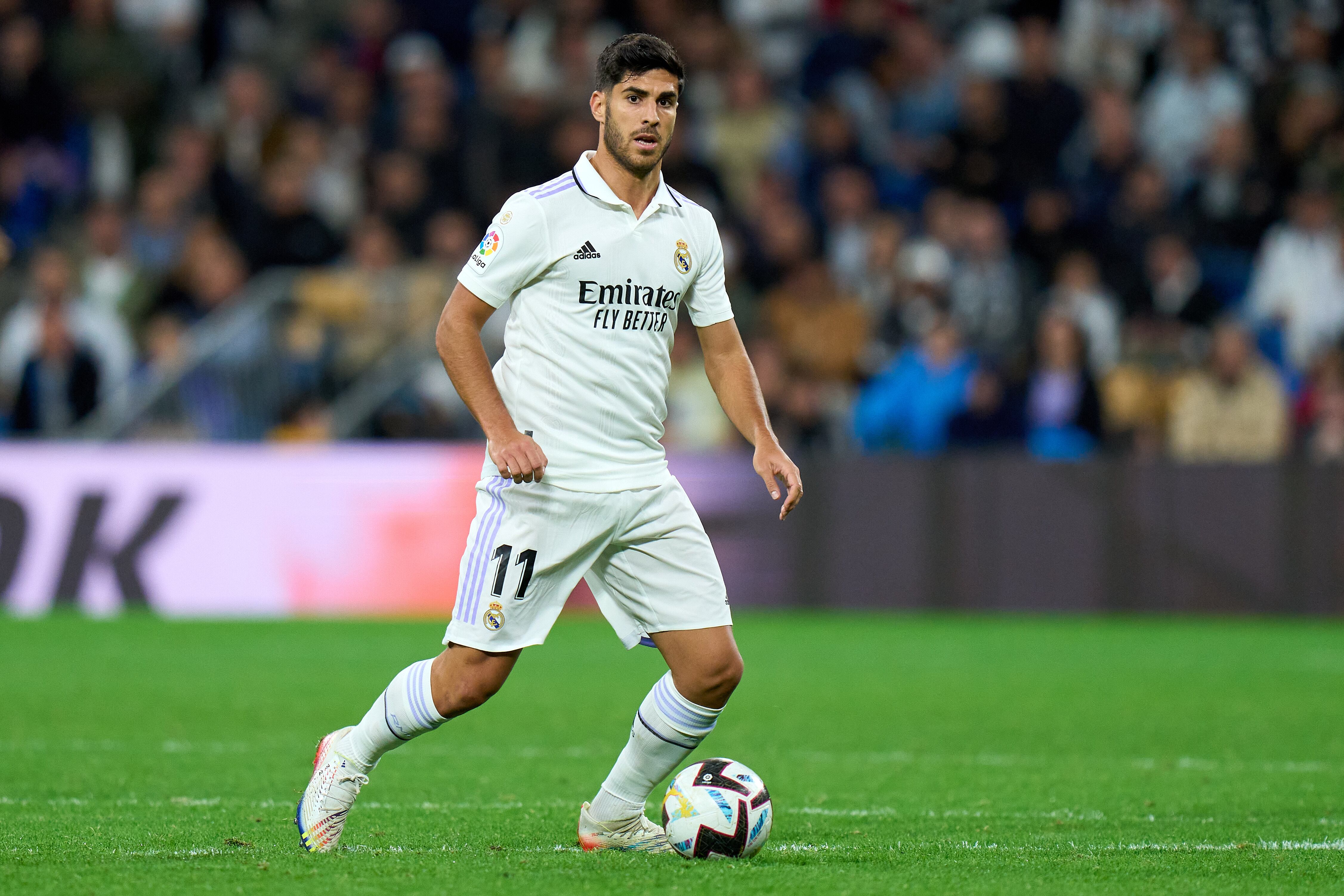 Asensio en el partido ante el Sevilla FC.