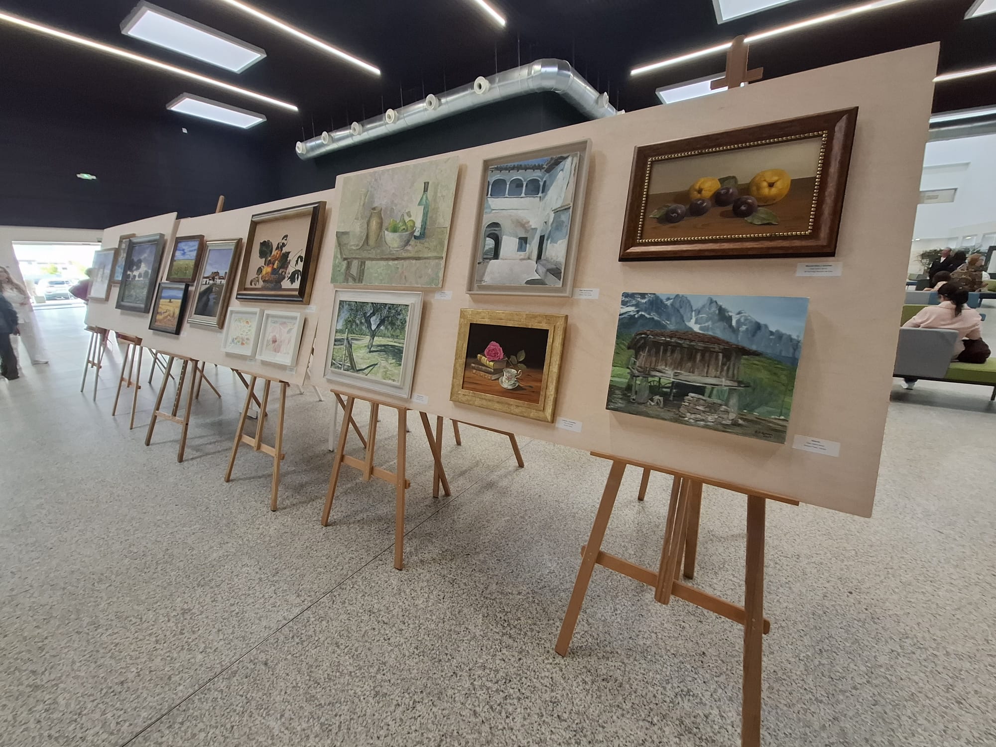 Exposición de pinturas con motivo del 50º aniversario del hospital comarcal