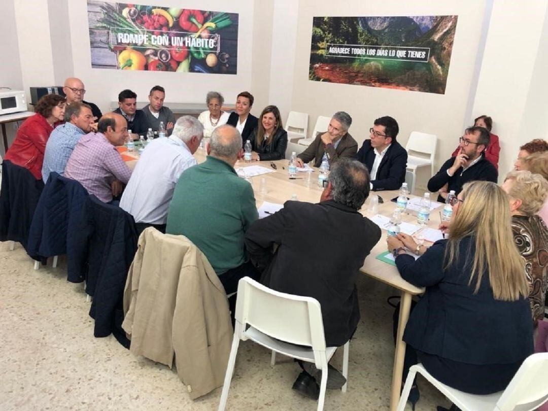 Reunión de Grande-Marlaska con las Cooridnadoras antidroga del Campo de Gibraltar