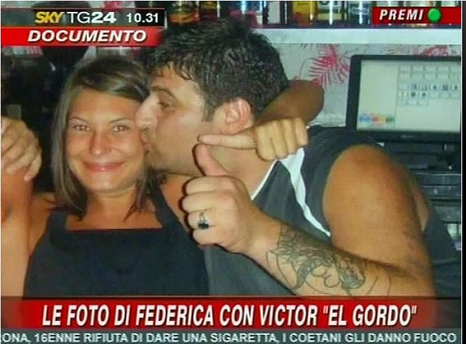 Ambos se fotografiaron juntos horas antes del asesinato de la joven italiana.