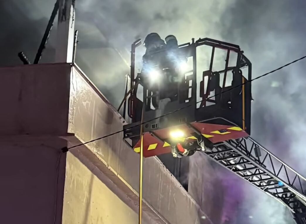 Imagen de las tareas de extinción