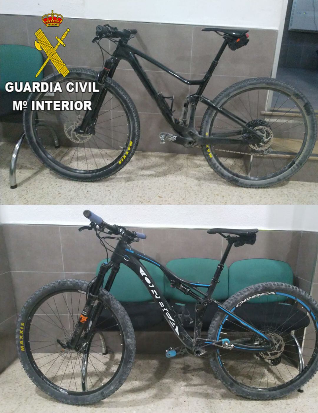 Foto de dos de les bicicletes robades que han sigut recuperades