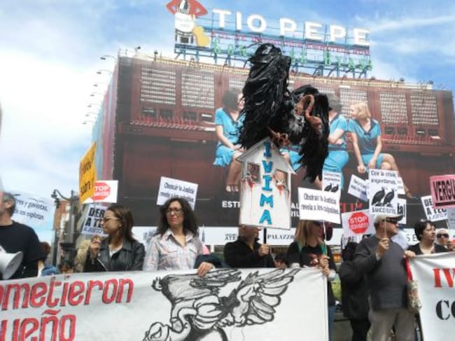 Manifestación en la Puerta del Sol de Madrid