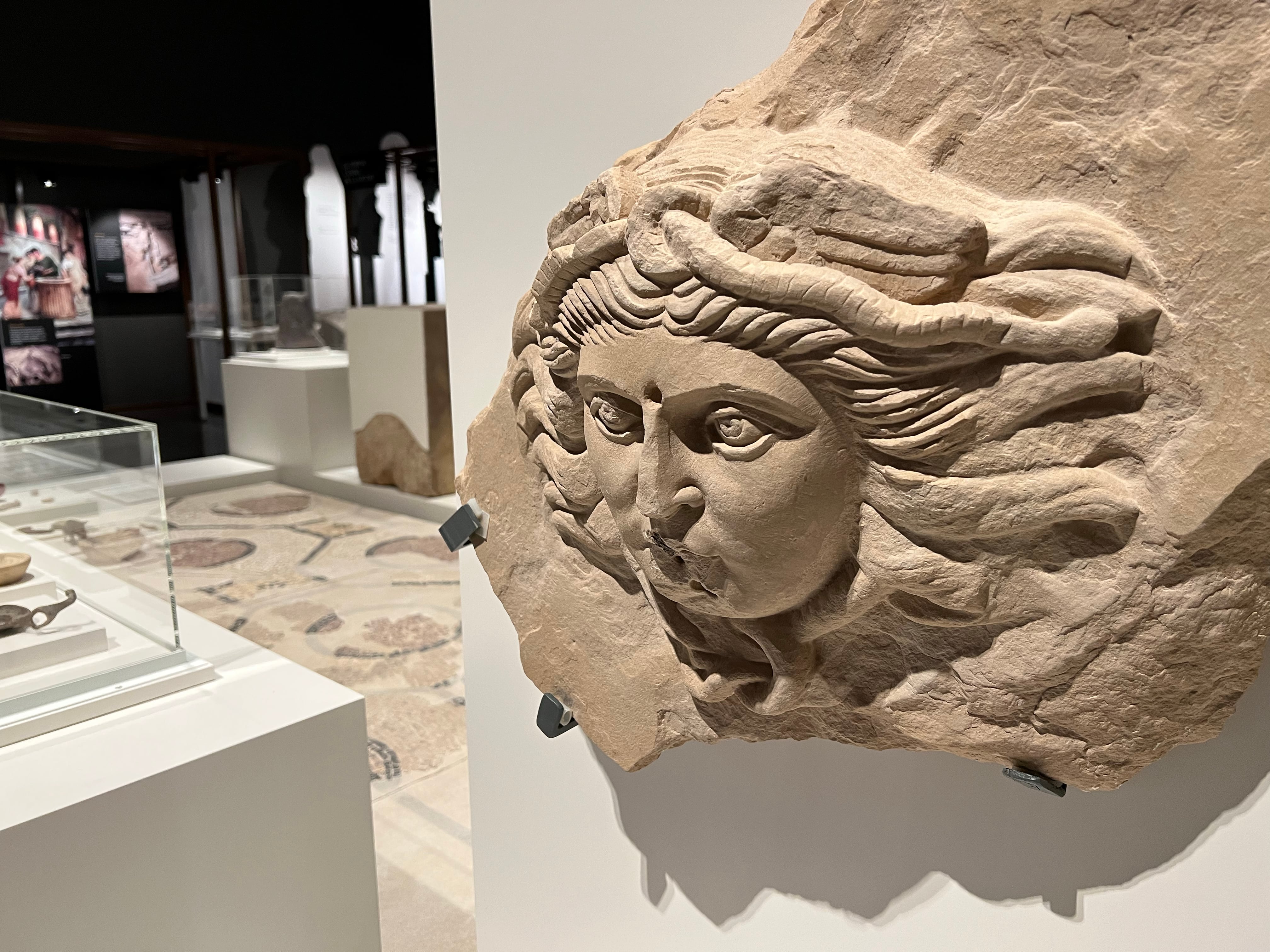 Una de les peces que formen part de l&#039;exposició de la civilització romana a Ilerda, Iesso i Aeso al Museu de Lleida. Foto: ACN