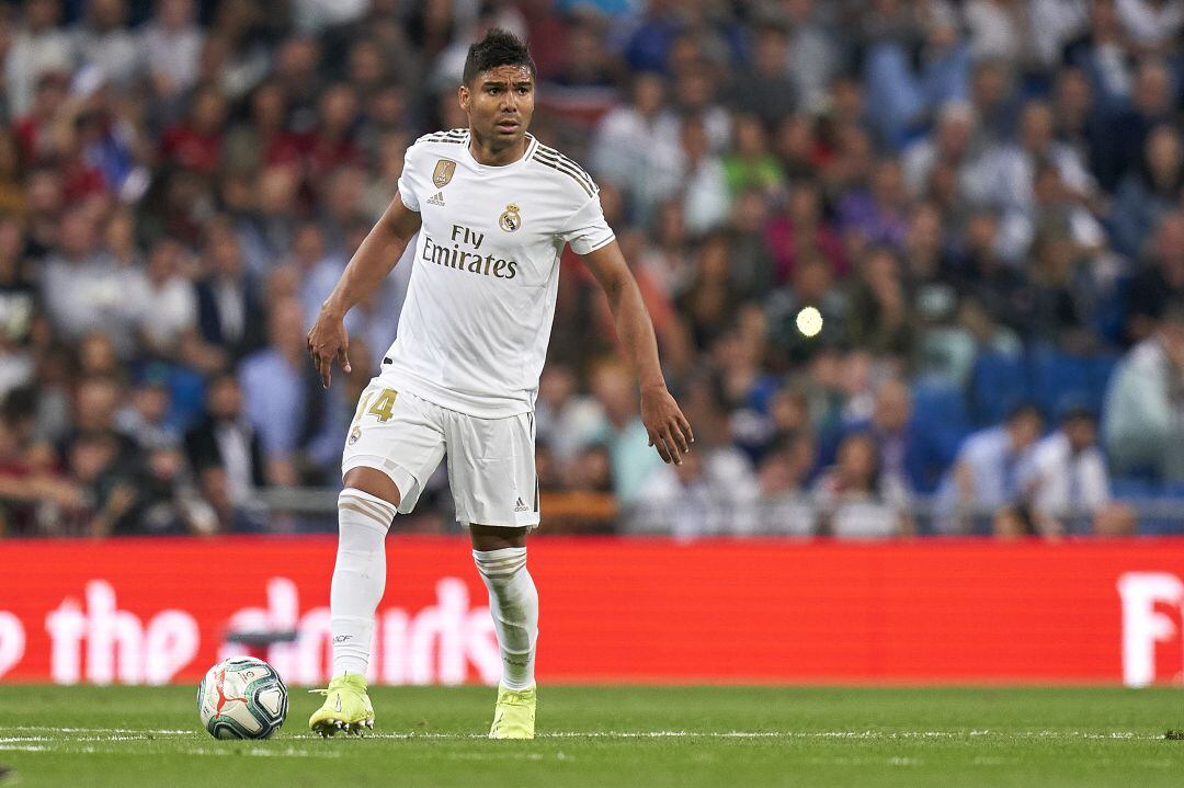 Casemiro, durante el partido contra el Osasuna