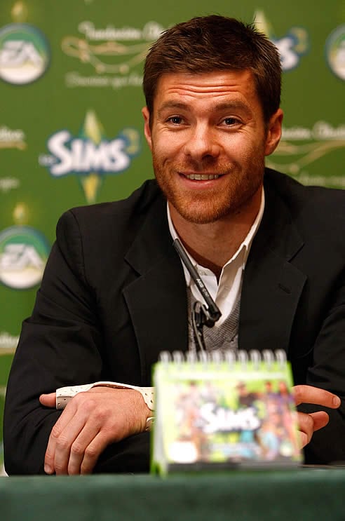 Xabi Alonso durante un acto promnocional