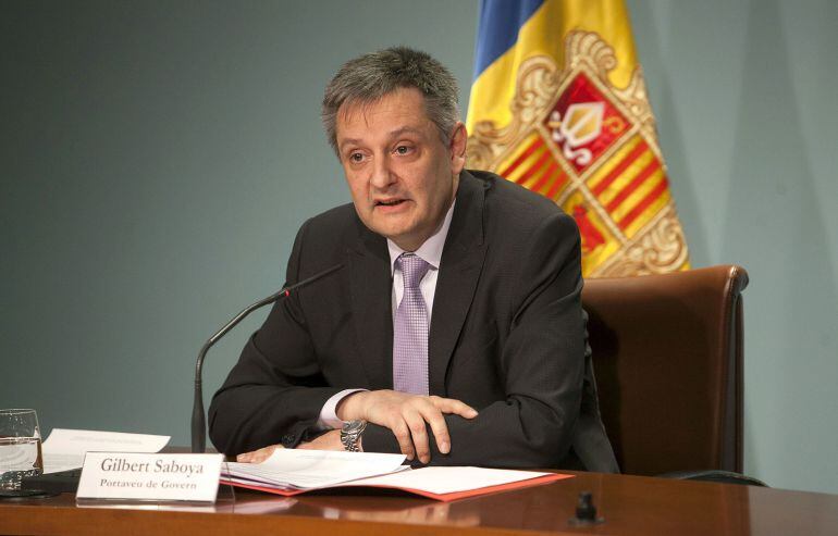Gilbert Saboya en una compareixença recent al Govern