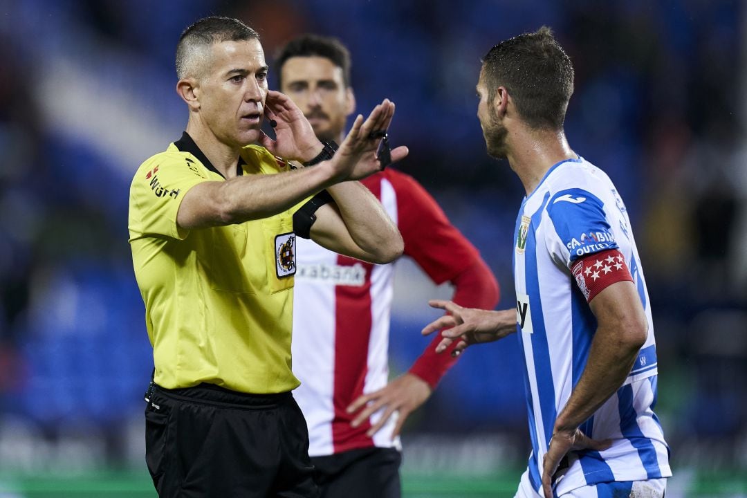 Iglesias Villanueva, en un partido entre el Athletic y el Leganés.